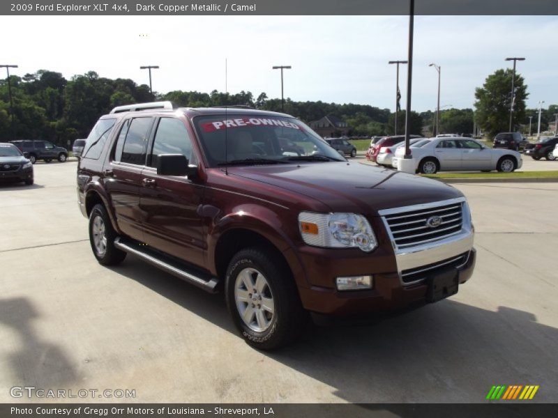 Dark Copper Metallic / Camel 2009 Ford Explorer XLT 4x4