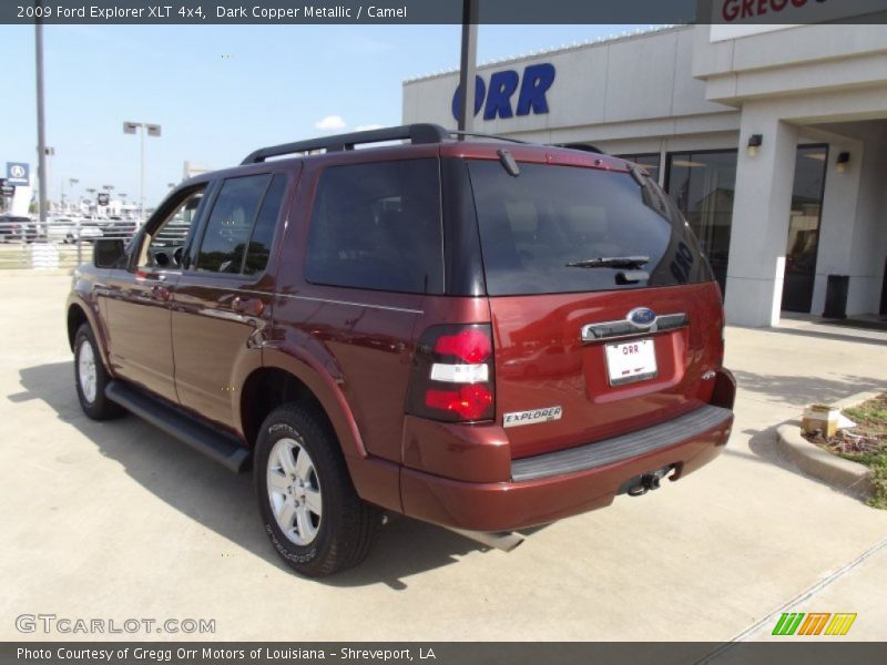 Dark Copper Metallic / Camel 2009 Ford Explorer XLT 4x4