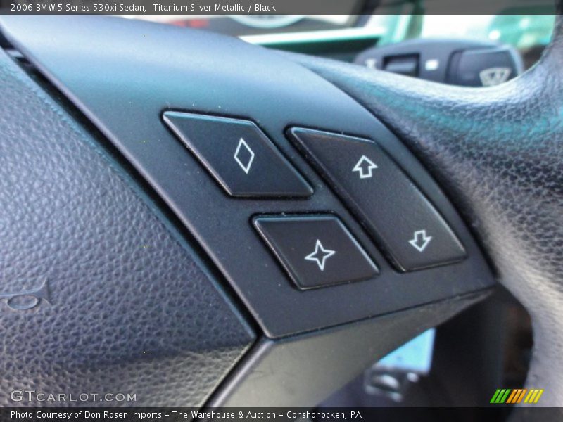 Titanium Silver Metallic / Black 2006 BMW 5 Series 530xi Sedan