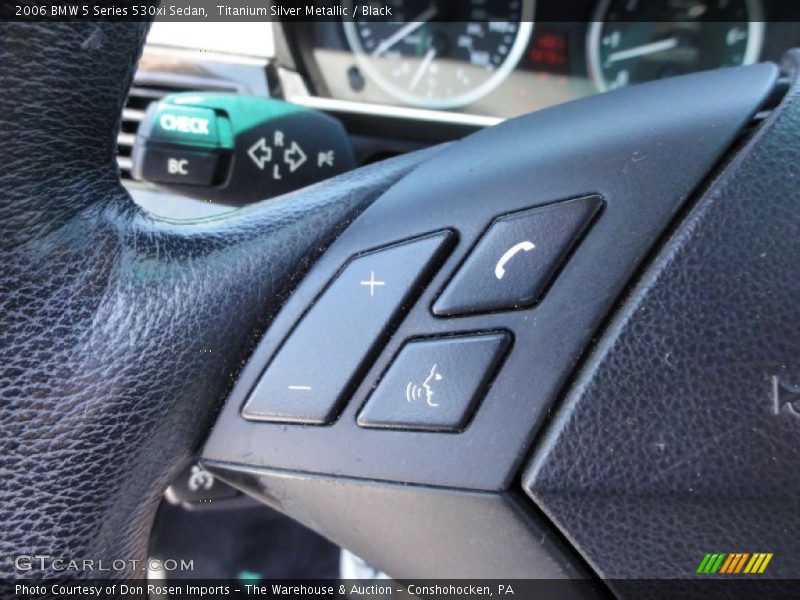 Titanium Silver Metallic / Black 2006 BMW 5 Series 530xi Sedan