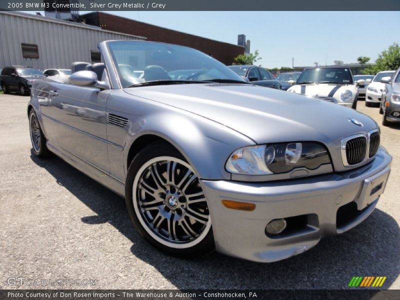 Silver Grey Metallic / Grey 2005 BMW M3 Convertible