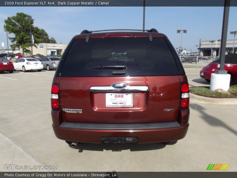 Dark Copper Metallic / Camel 2009 Ford Explorer XLT 4x4