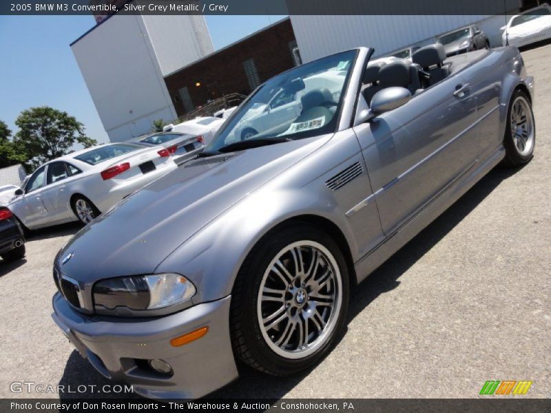 Silver Grey Metallic / Grey 2005 BMW M3 Convertible