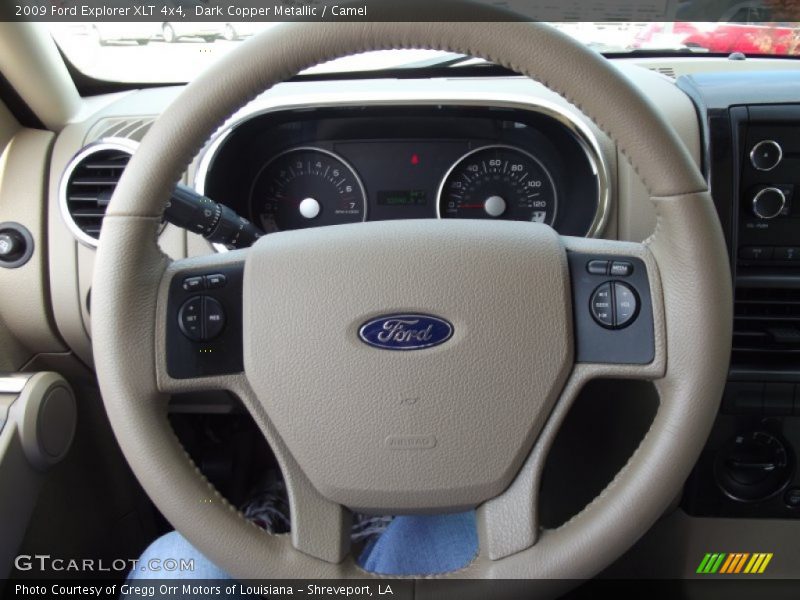 Dark Copper Metallic / Camel 2009 Ford Explorer XLT 4x4