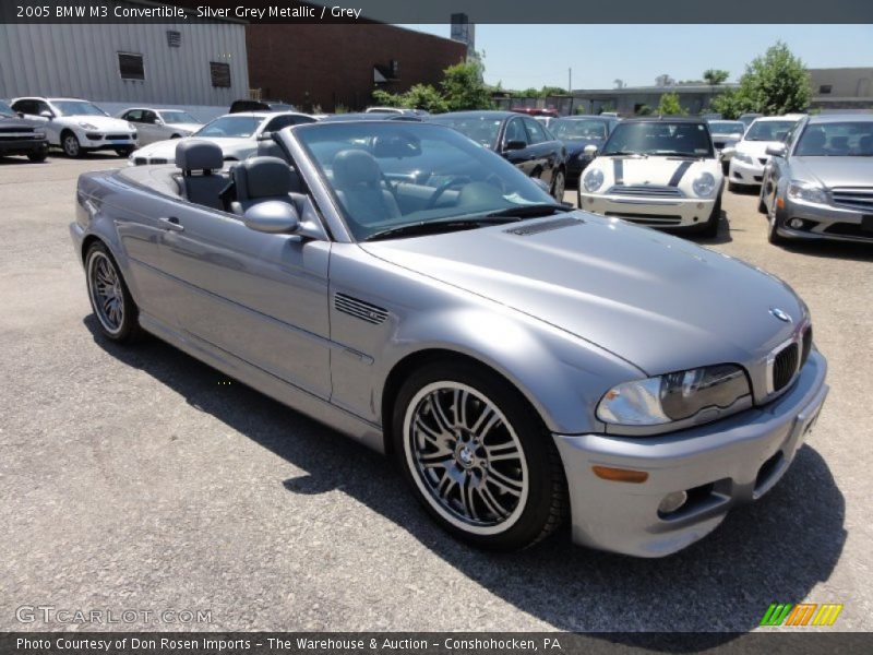 Silver Grey Metallic / Grey 2005 BMW M3 Convertible