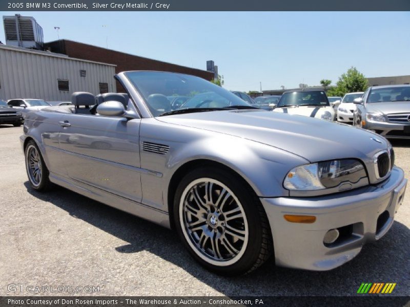 Silver Grey Metallic / Grey 2005 BMW M3 Convertible