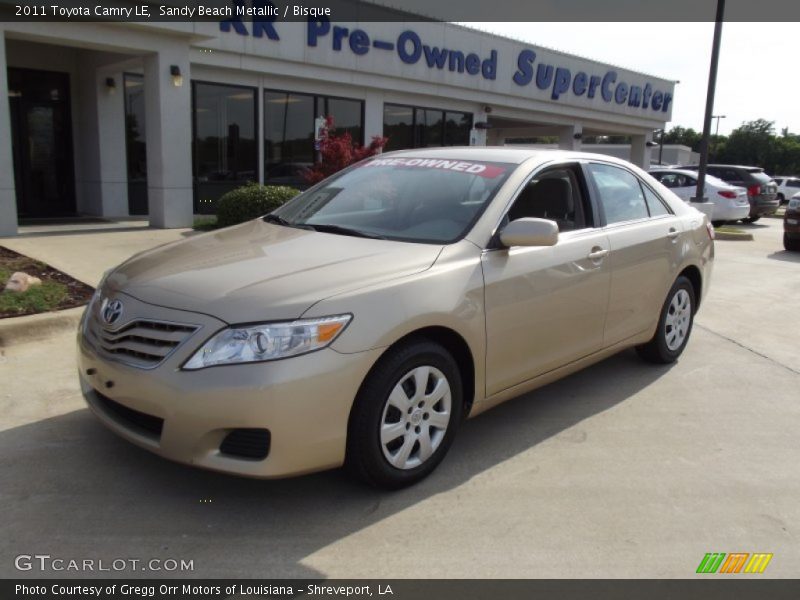 Sandy Beach Metallic / Bisque 2011 Toyota Camry LE