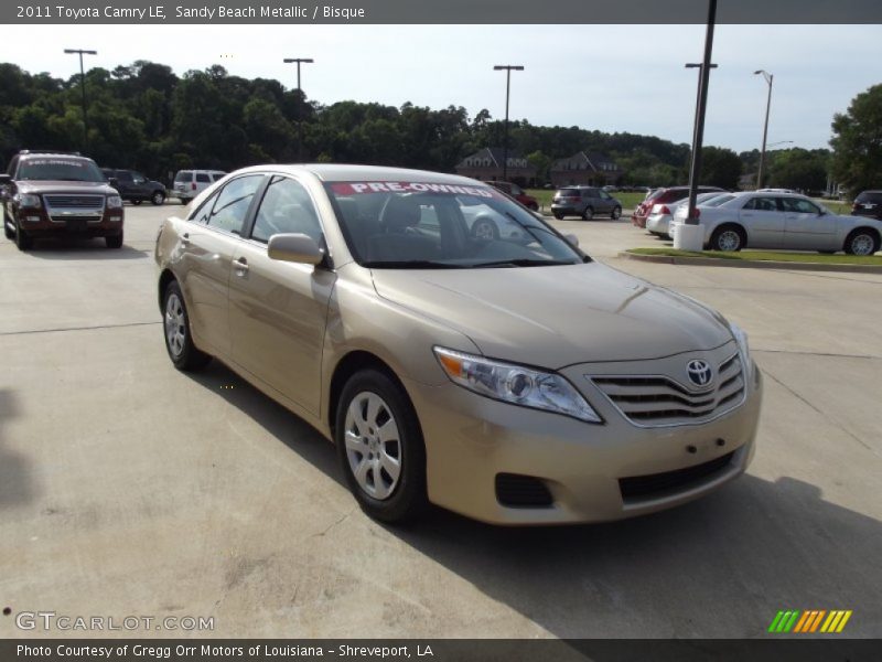 Sandy Beach Metallic / Bisque 2011 Toyota Camry LE