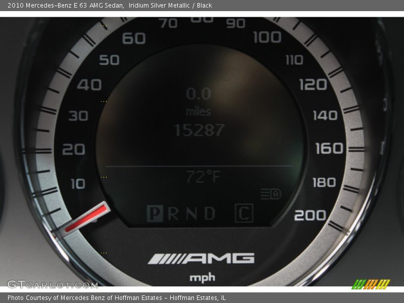 Iridium Silver Metallic / Black 2010 Mercedes-Benz E 63 AMG Sedan
