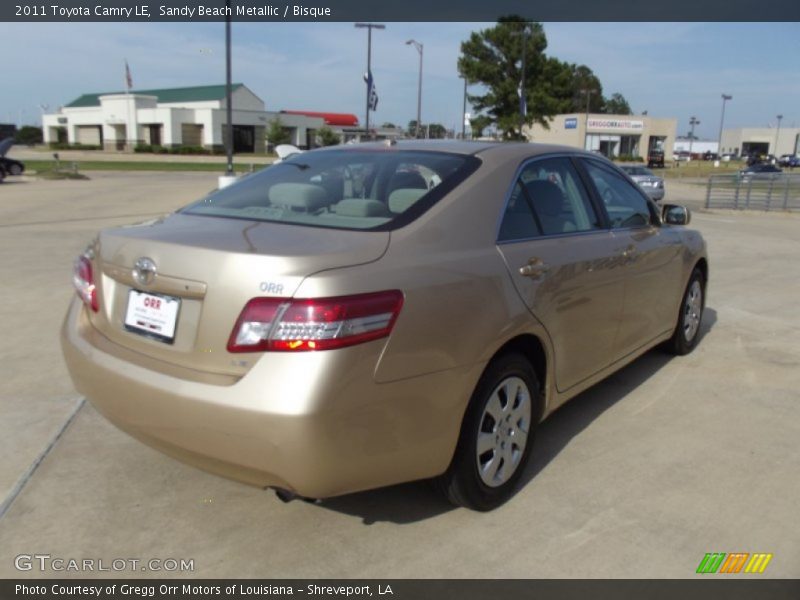Sandy Beach Metallic / Bisque 2011 Toyota Camry LE