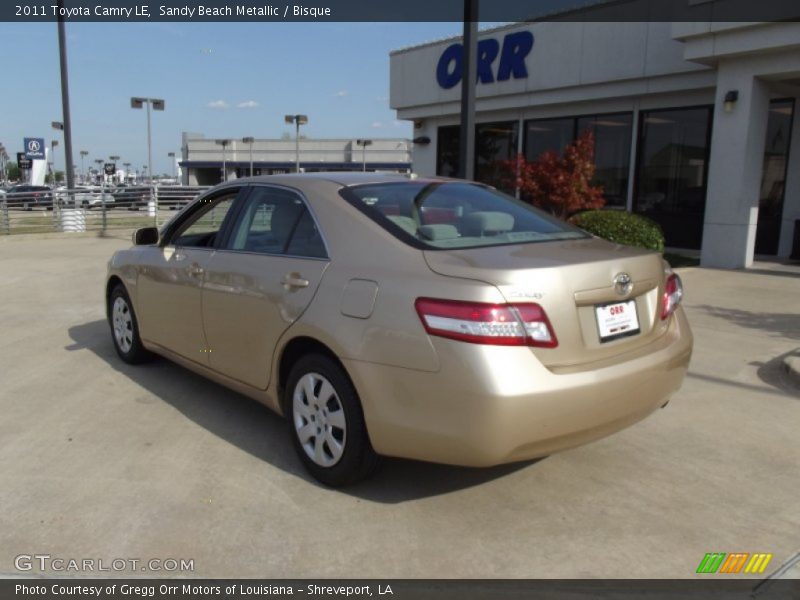 Sandy Beach Metallic / Bisque 2011 Toyota Camry LE