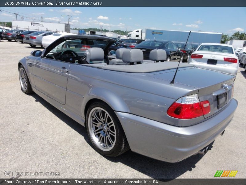 Silver Grey Metallic / Grey 2005 BMW M3 Convertible