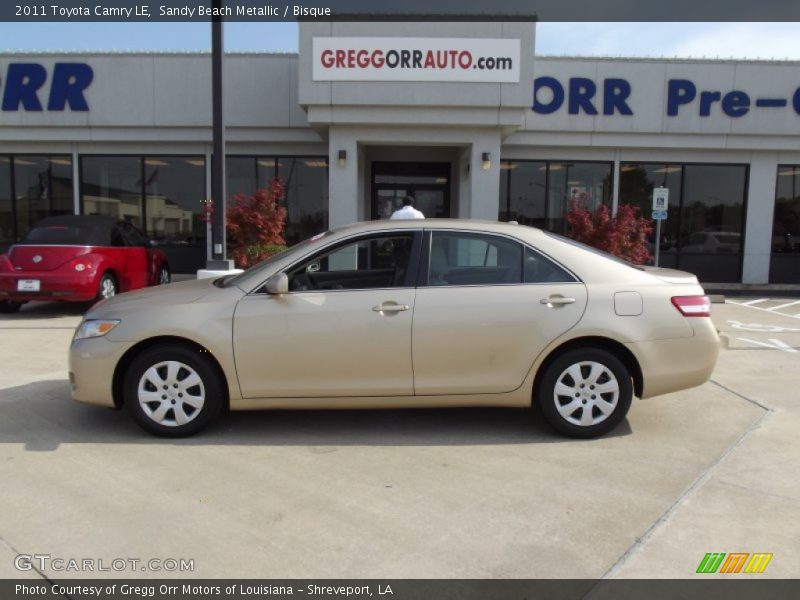 Sandy Beach Metallic / Bisque 2011 Toyota Camry LE