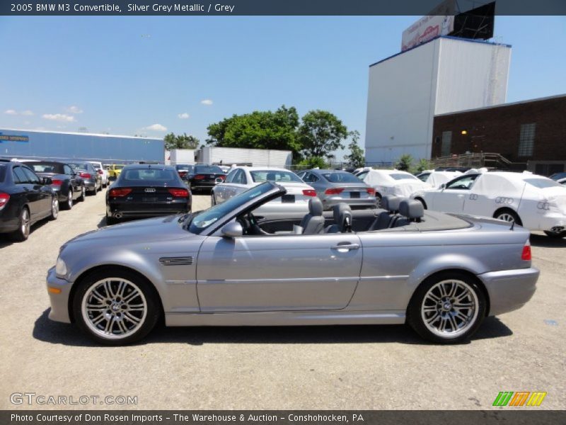 Silver Grey Metallic / Grey 2005 BMW M3 Convertible