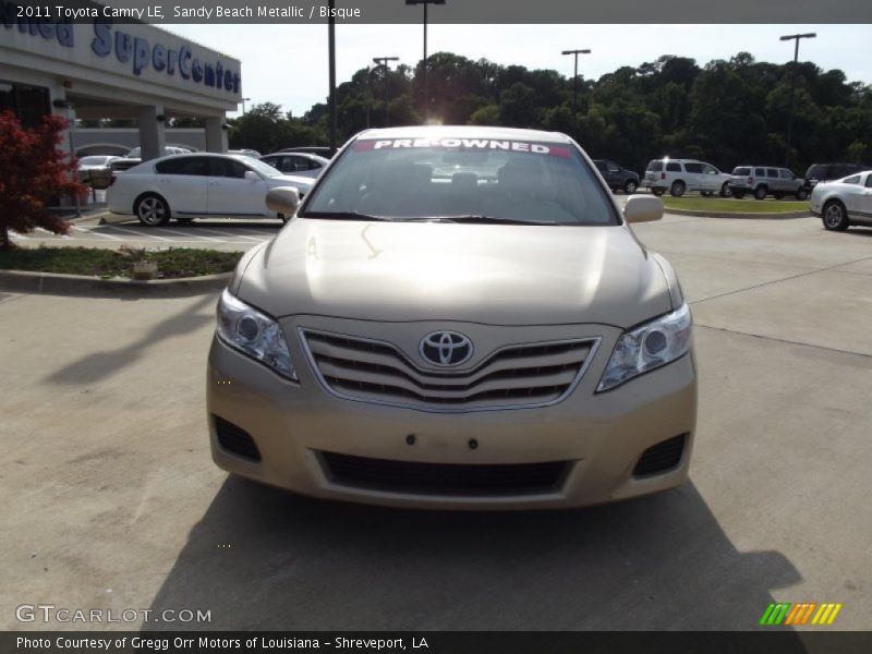 Sandy Beach Metallic / Bisque 2011 Toyota Camry LE