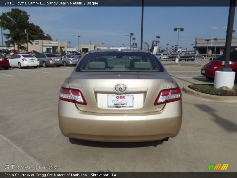 Sandy Beach Metallic / Bisque 2011 Toyota Camry LE