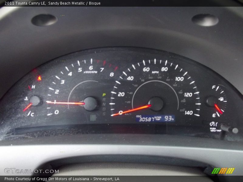 Sandy Beach Metallic / Bisque 2011 Toyota Camry LE