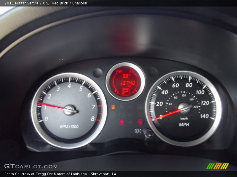 Red Brick / Charcoal 2011 Nissan Sentra 2.0 S
