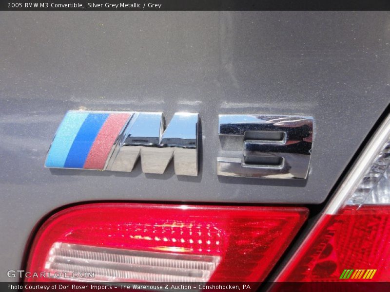 Silver Grey Metallic / Grey 2005 BMW M3 Convertible