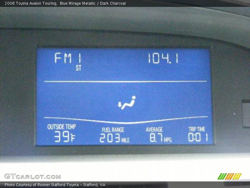 Blue Mirage Metallic / Dark Charcoal 2008 Toyota Avalon Touring