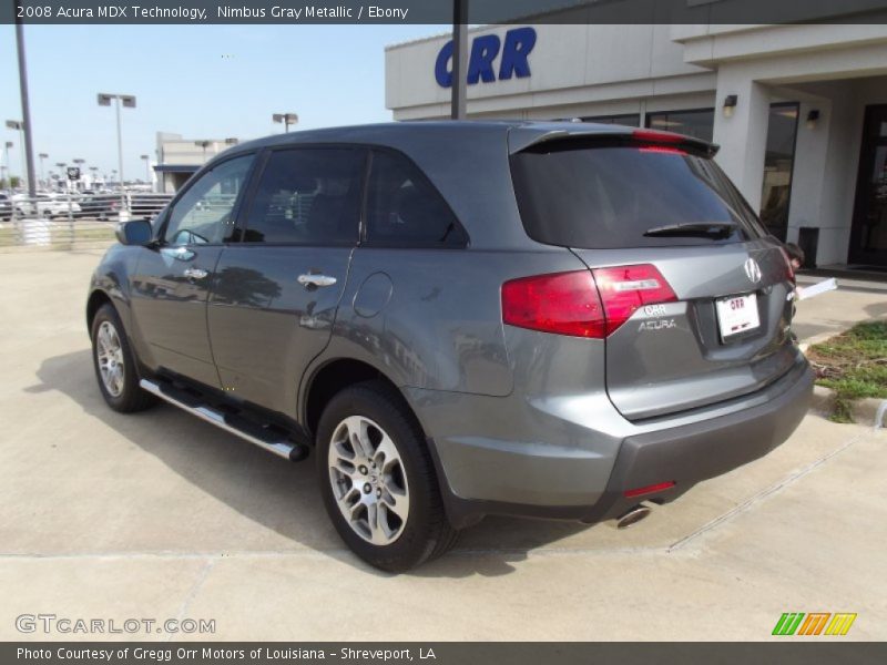 Nimbus Gray Metallic / Ebony 2008 Acura MDX Technology