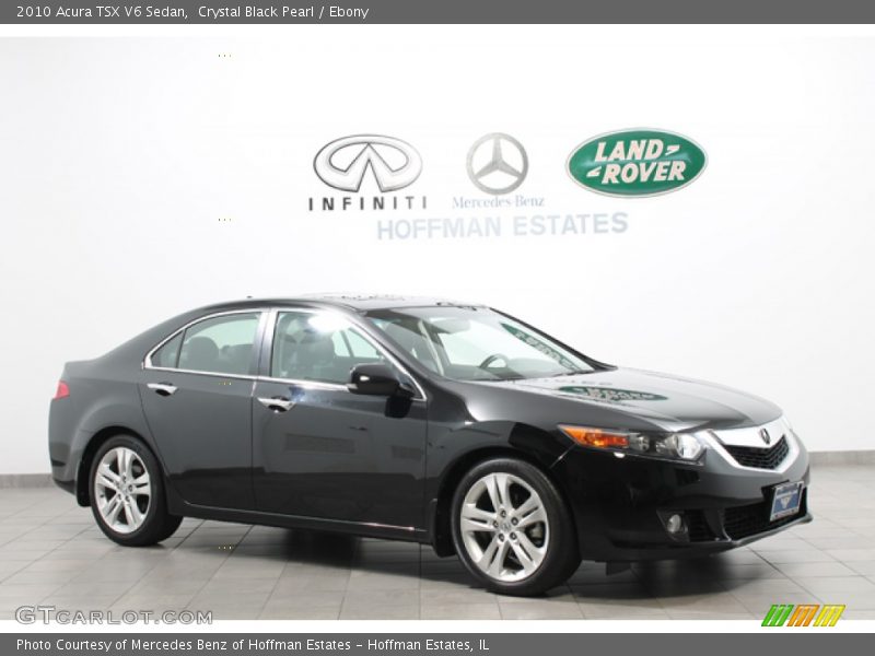 Crystal Black Pearl / Ebony 2010 Acura TSX V6 Sedan
