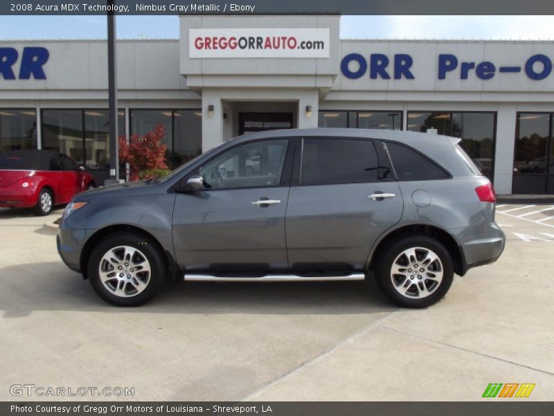 Nimbus Gray Metallic / Ebony 2008 Acura MDX Technology