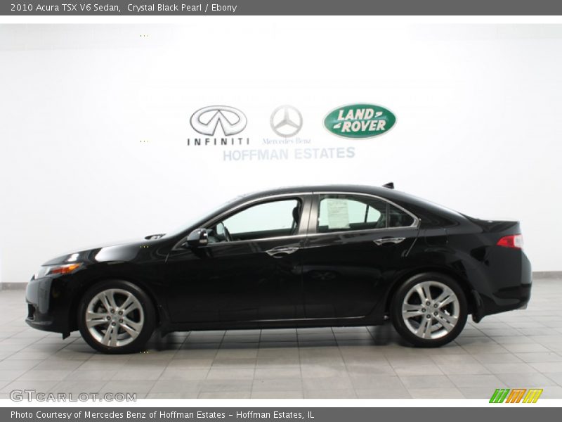 Crystal Black Pearl / Ebony 2010 Acura TSX V6 Sedan