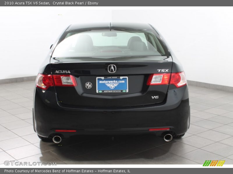 Crystal Black Pearl / Ebony 2010 Acura TSX V6 Sedan