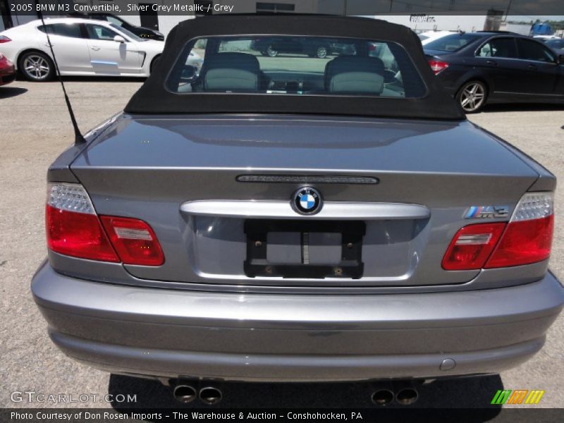 Silver Grey Metallic / Grey 2005 BMW M3 Convertible