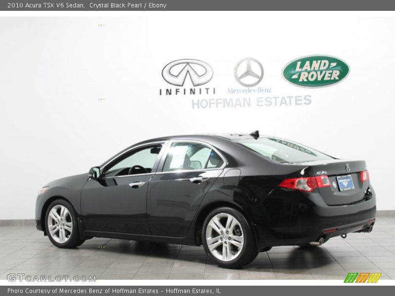 Crystal Black Pearl / Ebony 2010 Acura TSX V6 Sedan