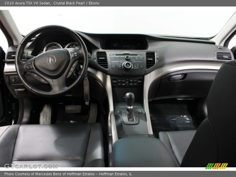 Crystal Black Pearl / Ebony 2010 Acura TSX V6 Sedan