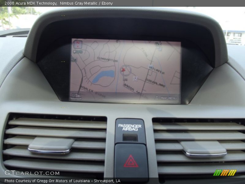 Nimbus Gray Metallic / Ebony 2008 Acura MDX Technology