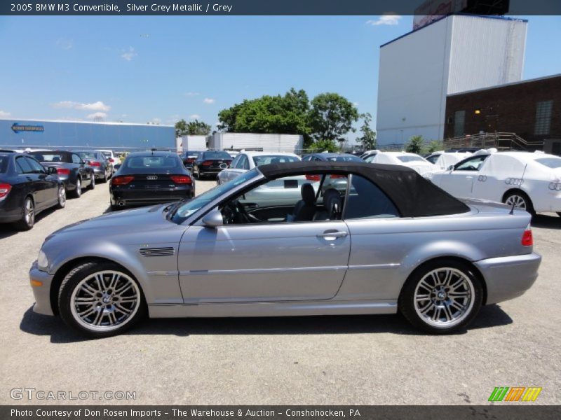 Silver Grey Metallic / Grey 2005 BMW M3 Convertible