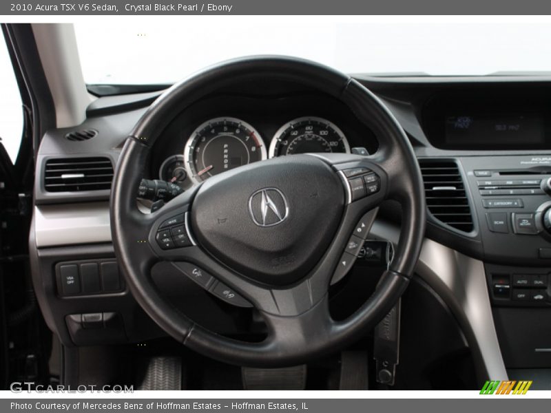 Crystal Black Pearl / Ebony 2010 Acura TSX V6 Sedan