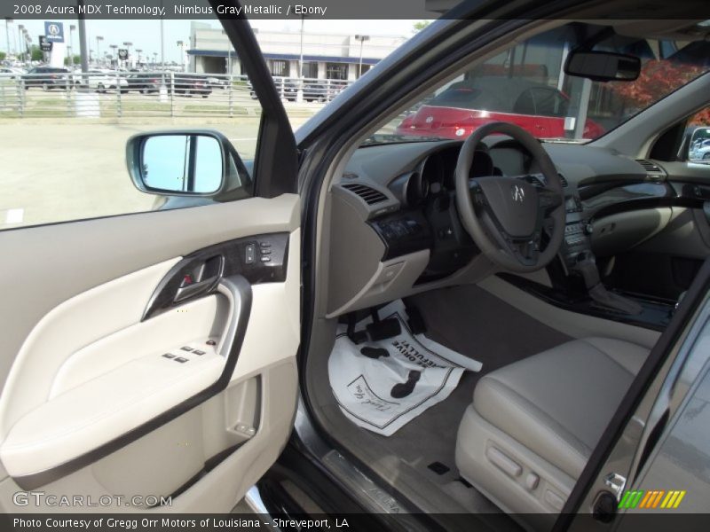 Nimbus Gray Metallic / Ebony 2008 Acura MDX Technology