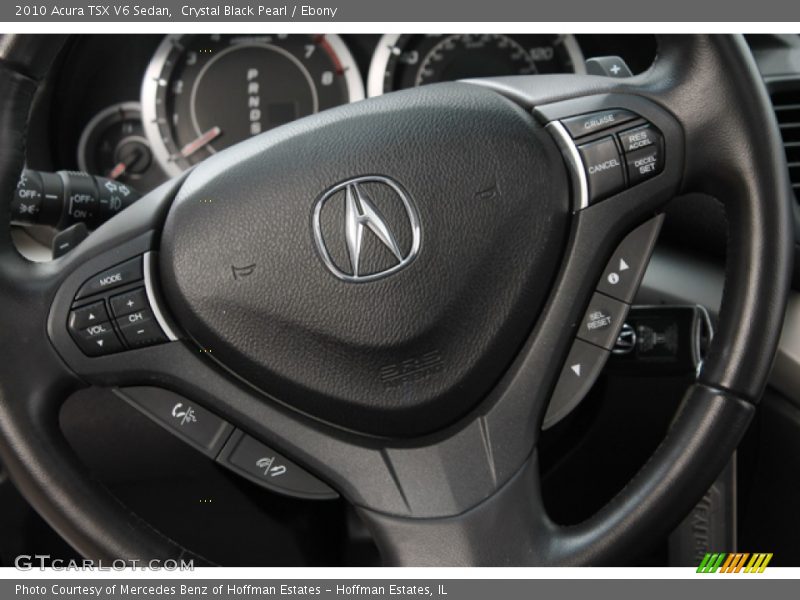 Crystal Black Pearl / Ebony 2010 Acura TSX V6 Sedan
