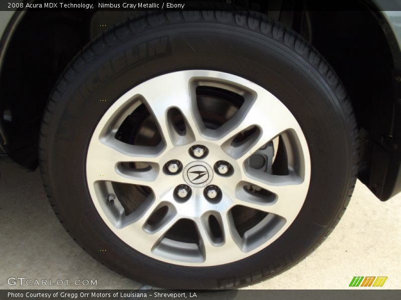 Nimbus Gray Metallic / Ebony 2008 Acura MDX Technology
