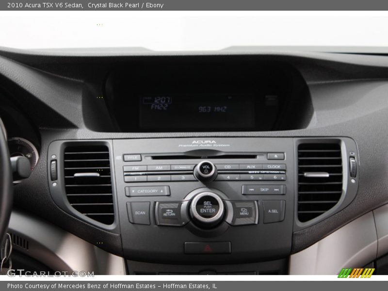 Crystal Black Pearl / Ebony 2010 Acura TSX V6 Sedan
