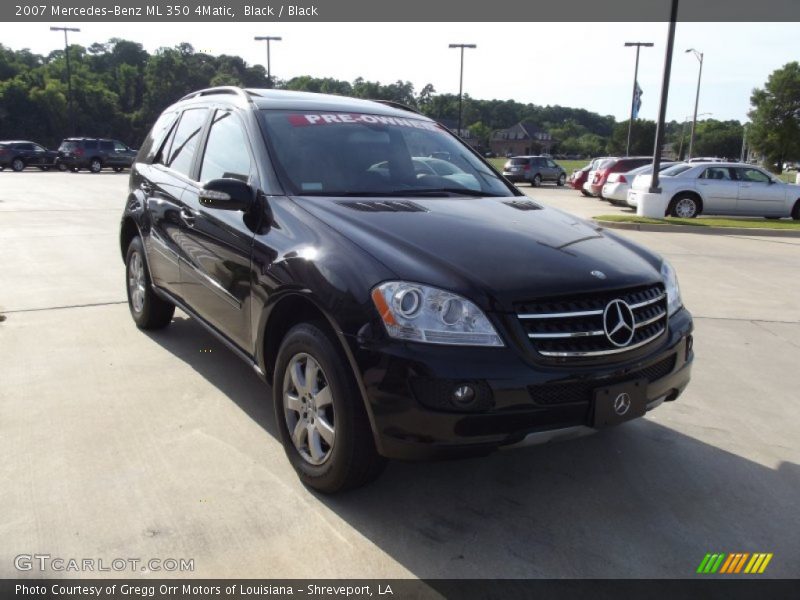 Black / Black 2007 Mercedes-Benz ML 350 4Matic