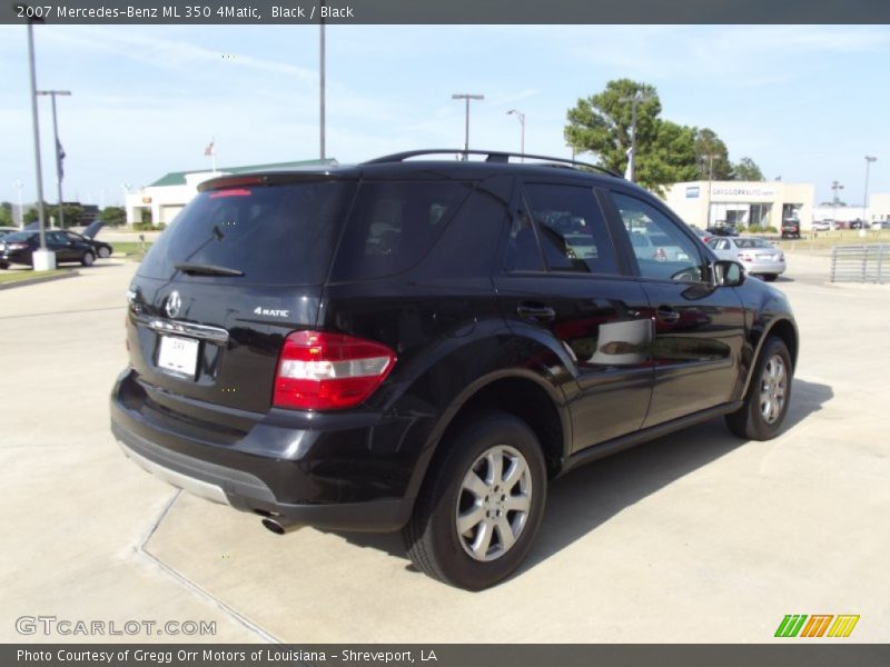 Black / Black 2007 Mercedes-Benz ML 350 4Matic