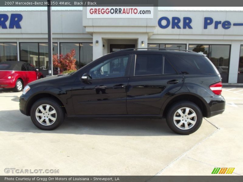 Black / Black 2007 Mercedes-Benz ML 350 4Matic