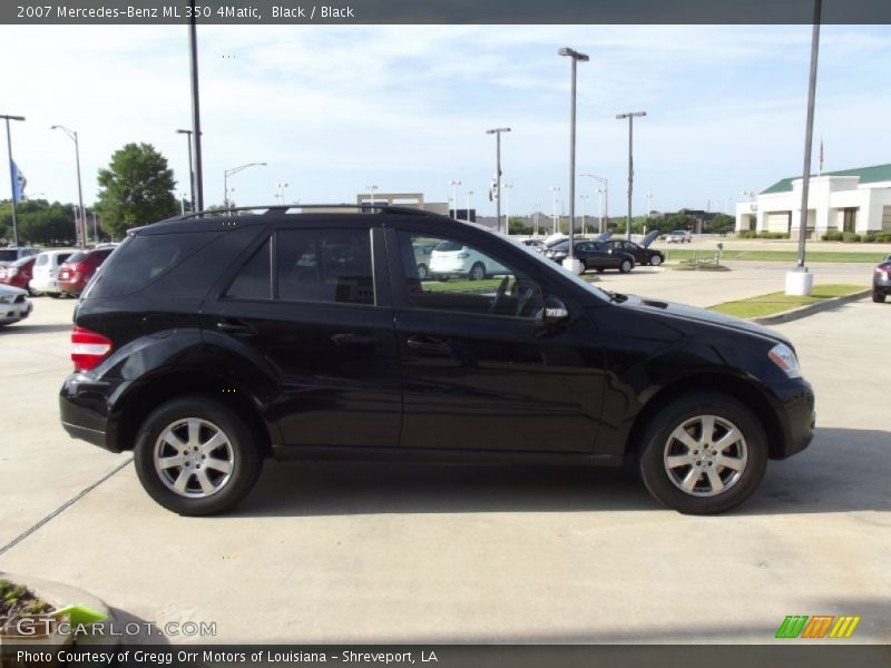 Black / Black 2007 Mercedes-Benz ML 350 4Matic