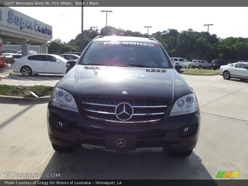 Black / Black 2007 Mercedes-Benz ML 350 4Matic