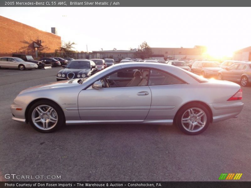 Brilliant Silver Metallic / Ash 2005 Mercedes-Benz CL 55 AMG