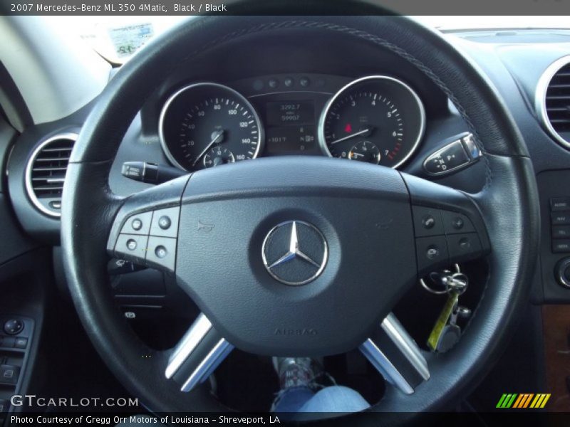 Black / Black 2007 Mercedes-Benz ML 350 4Matic