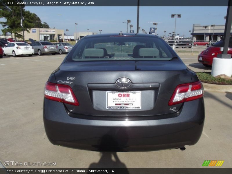 Magnetic Gray Metallic / Ash 2011 Toyota Camry LE