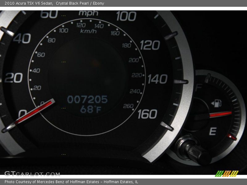 Crystal Black Pearl / Ebony 2010 Acura TSX V6 Sedan