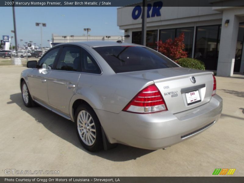 Silver Birch Metallic / Shale 2007 Mercury Montego Premier