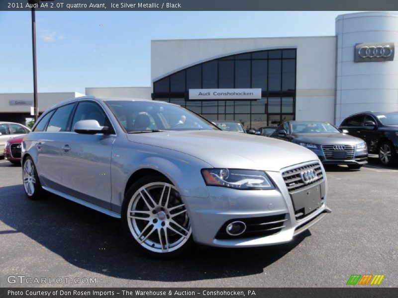 Ice Silver Metallic / Black 2011 Audi A4 2.0T quattro Avant